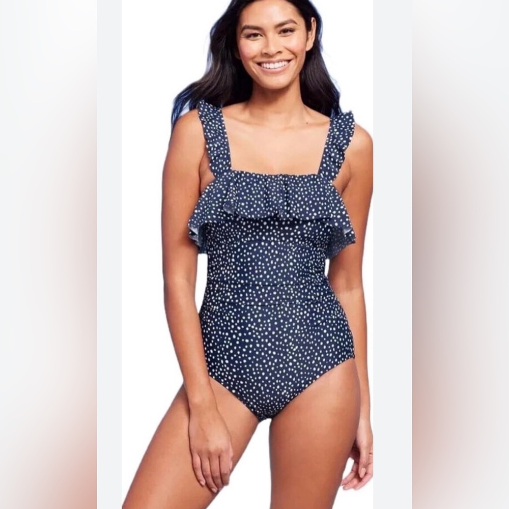 Kona Sol Blue and White Swimsuit
